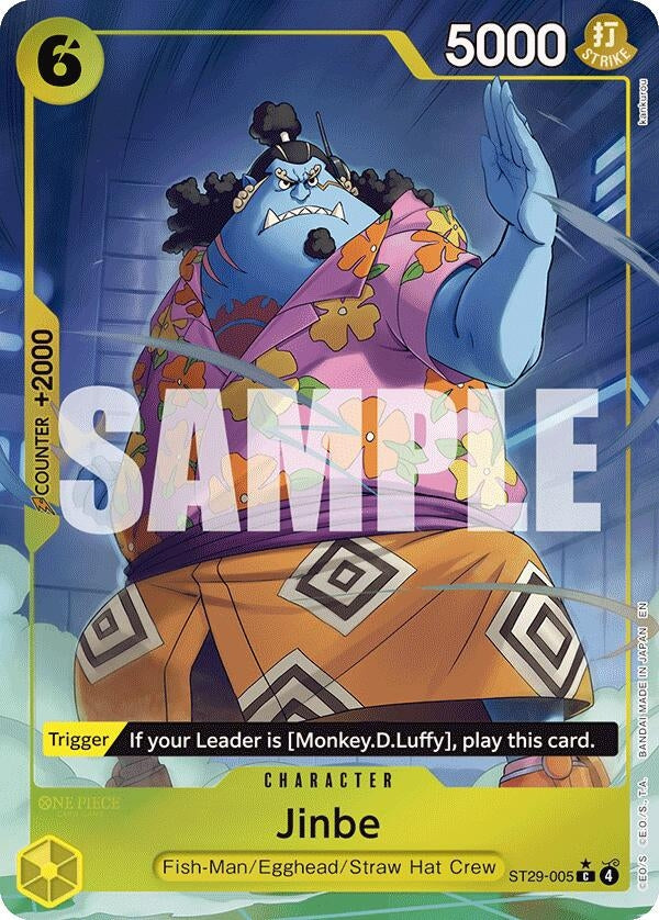 Image for Jinbe (Full Art) (ST29-005) - One Piece Card Game
