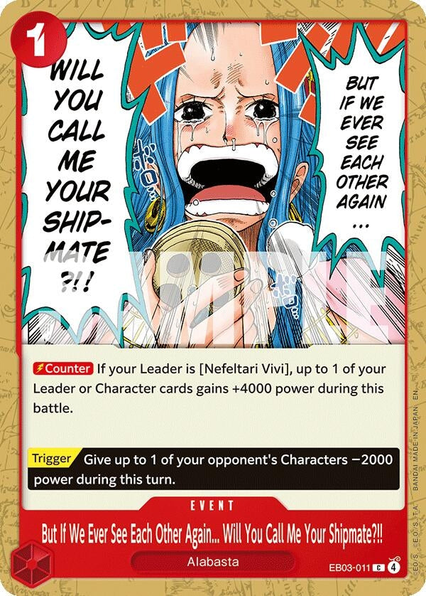 Image for But If We Ever See Each Other Again... Will You Call Me Your Shipmate?!! (EB03-011) - One Piece Card Game