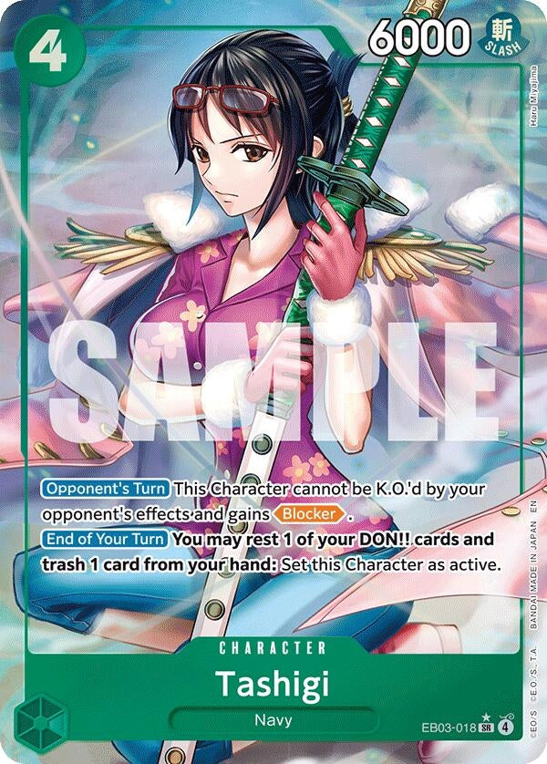 Image for Tashigi (Alternate Art) (EB03-018) - One Piece Card Game