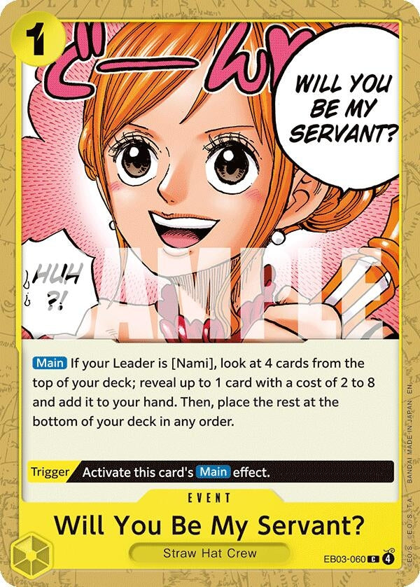 Image for Will You Be My Servant? (EB03-060) - One Piece Card Game