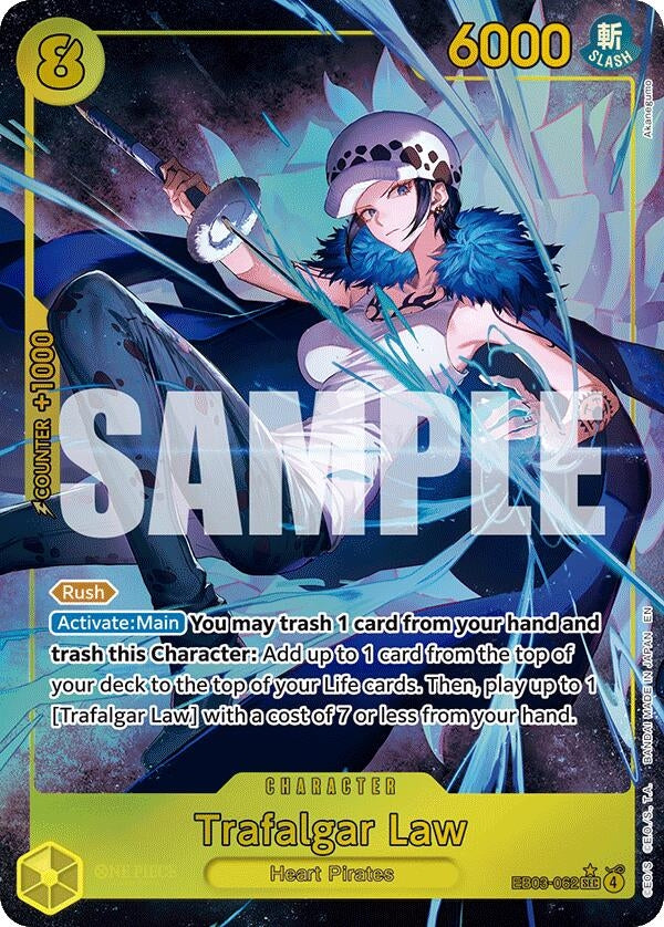 Image for Trafalgar Law (Alternate Art) (EB03-062) - One Piece Card Game