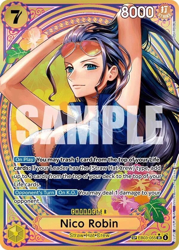 Image for Nico Robin (055) (SP) (EB03-055) - One Piece Card Game