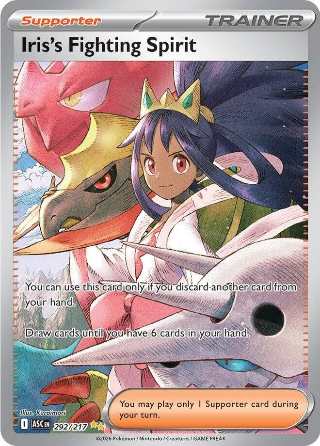 Image for Iris's Fighting Spirit (292/217) - Pokemon