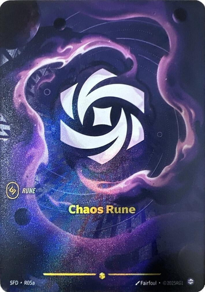 Image for Chaos Rune (Alternate Art) (R05a) - Riftbound: League of Legends Trading Card Game