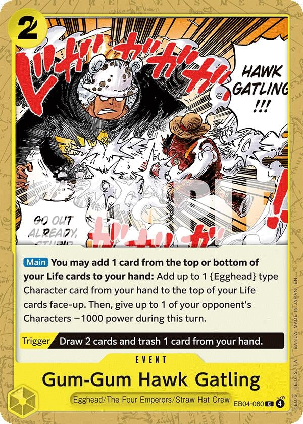 Image for Gum-Gum Hawk Gatling (EB04-060) - One Piece Card Game