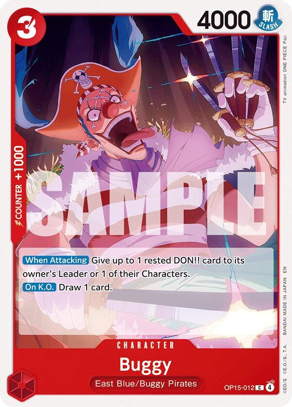 Image for Buggy (OP15-012) - One Piece Card Game