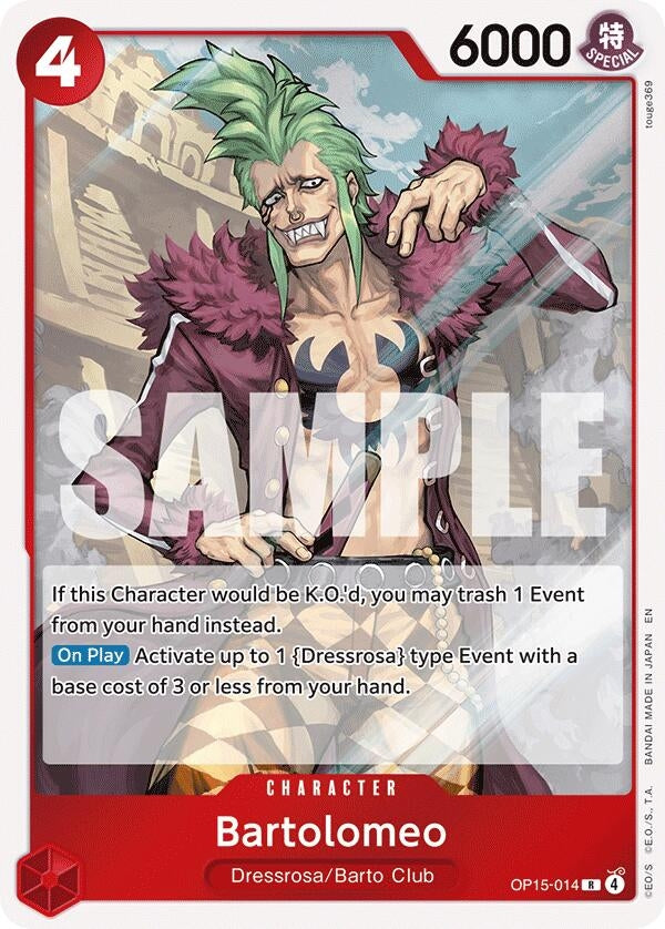 Image for Bartolomeo (OP15-014) - One Piece Card Game
