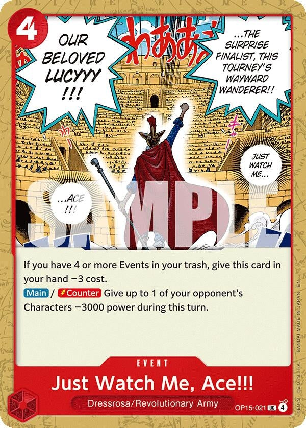 Image for Just Watch Me, Ace!!! (OP15-021) - One Piece Card Game
