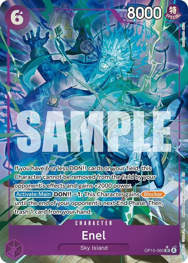 Image for Enel (OP15-060) (Alternate Art) (OP15-060) - One Piece Card Game