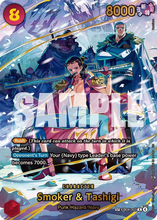Image for Smoker & Tashigi (SP) (EB04-003) - One Piece Card Game