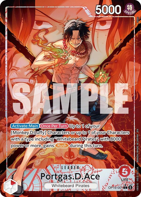 Portgas.D.Ace (001) (Alternate Art) (OP16-001)