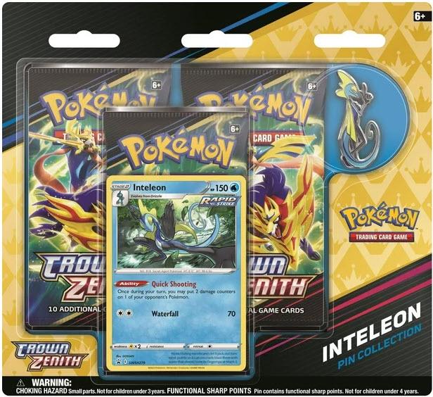 Pokemon Crown Zenith pin Collection Inteleon