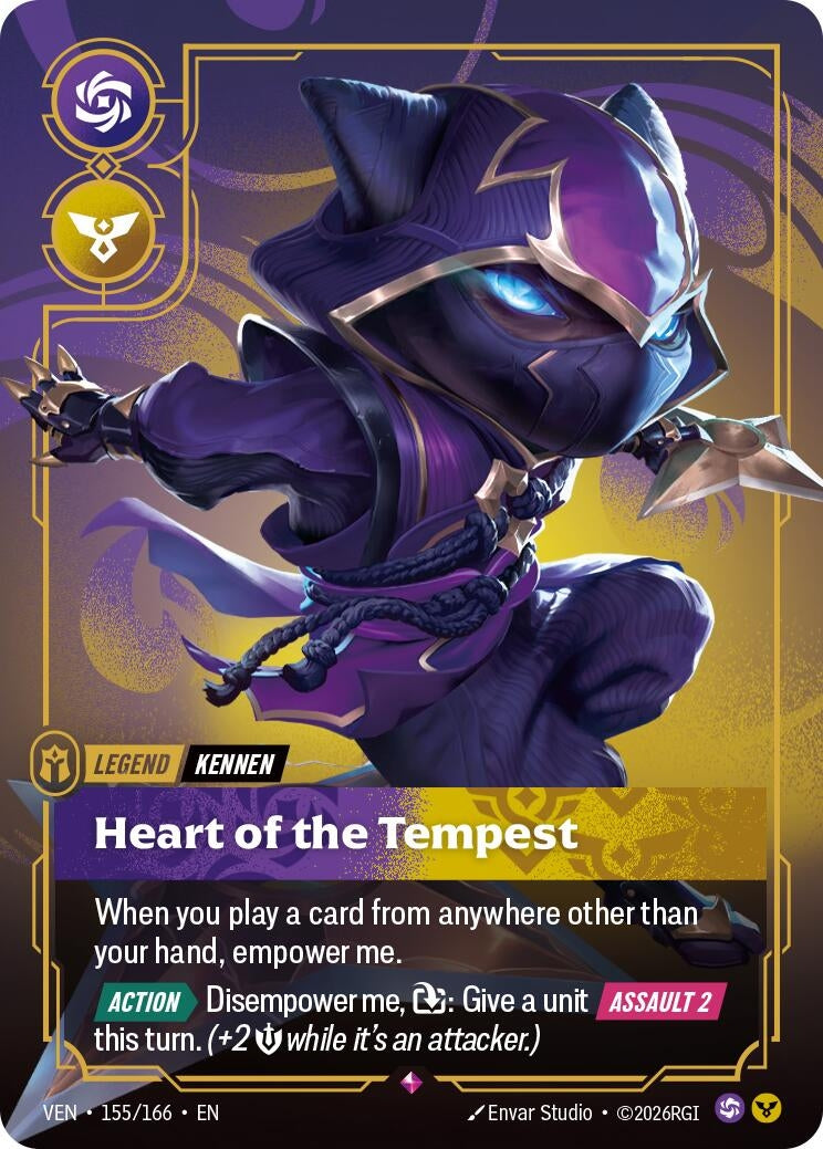Image for Kennen, Heart of the Tempest (155/166) (VEN) - Riftbound: League of Legends Trading Card Game