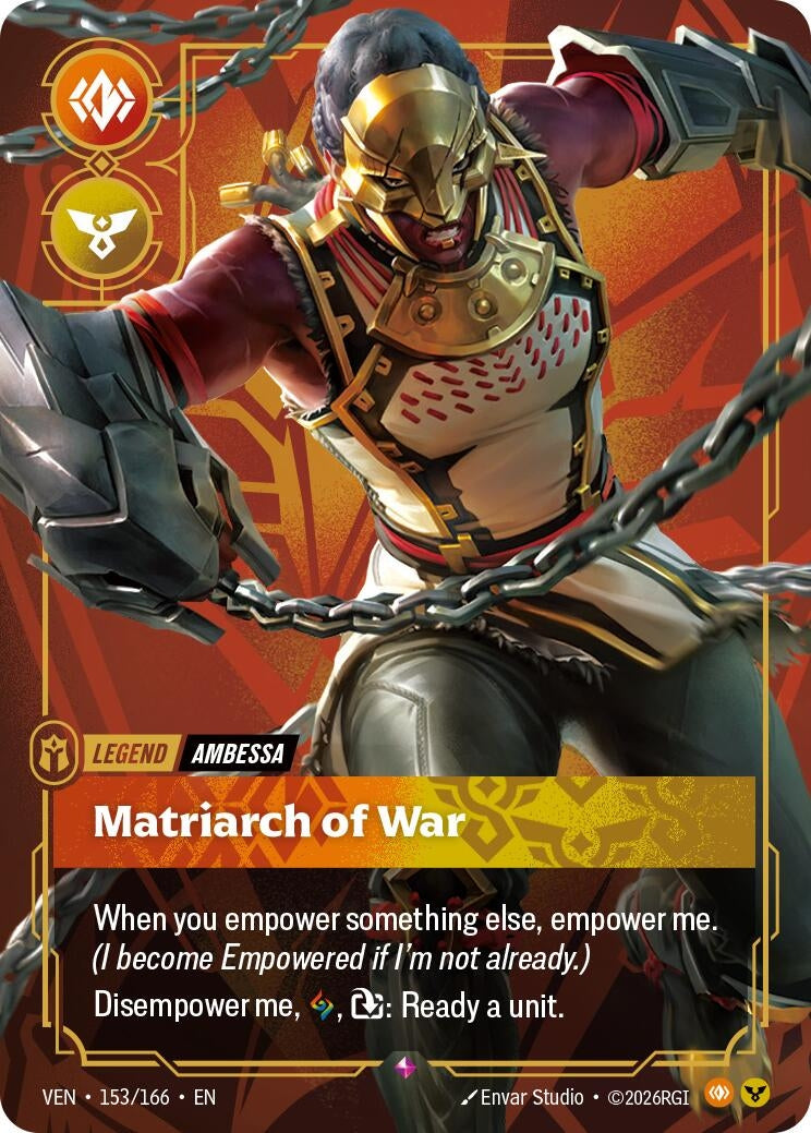 Image for Ambessa, Matriarch of War (153/166) (VEN) - Riftbound: League of Legends Trading Card Game
