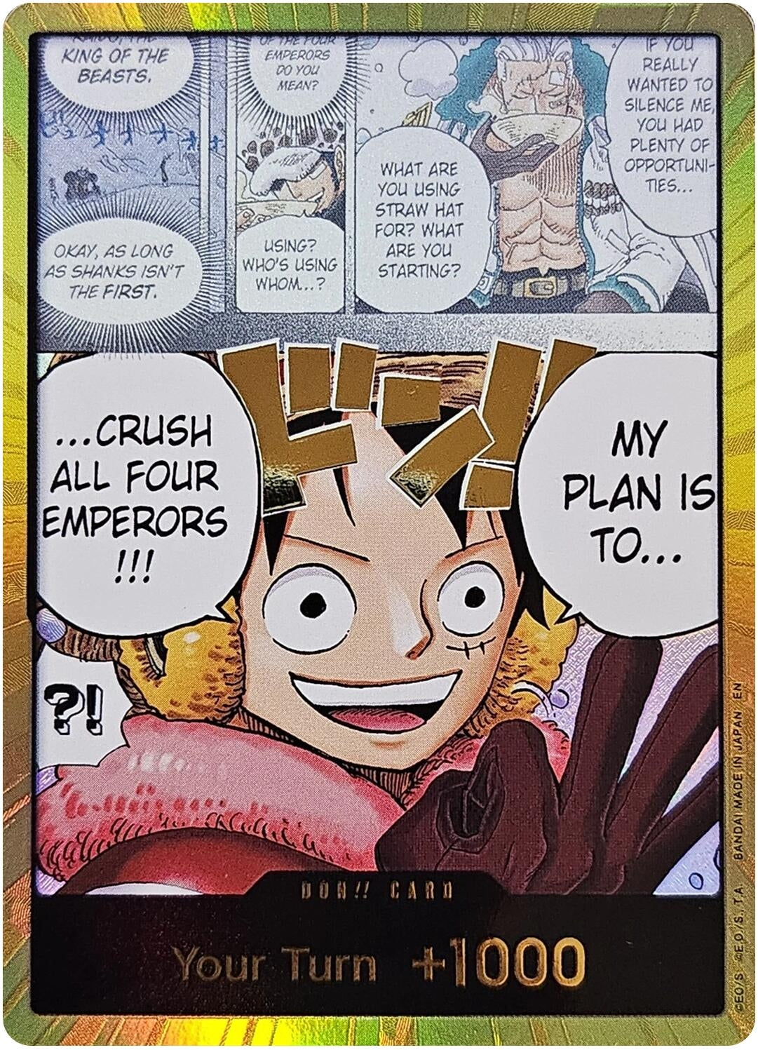 DON!! Card (Alternate Art) (Gold) (OP17)