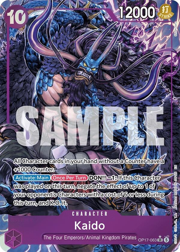 Image for Kaido (063) (Alternate Art) (OP17-063) (OP17) - One Piece Card Game