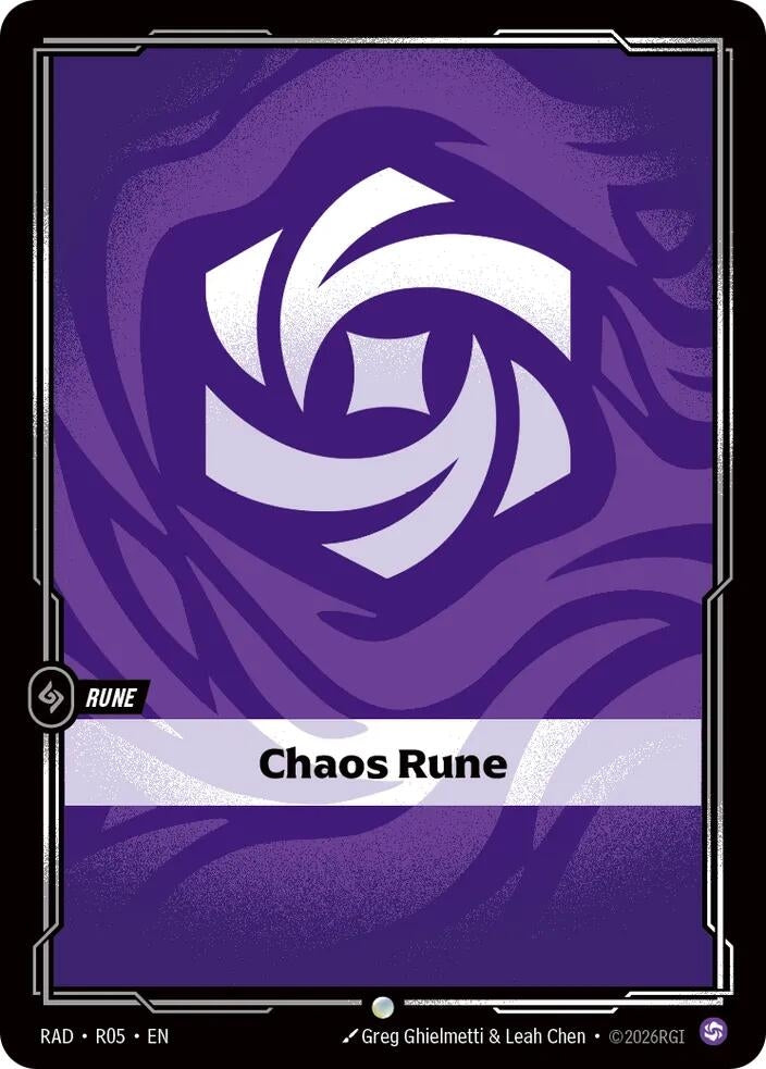 Image for Chaos Rune (R05) (RAD) - Riftbound: League of Legends Trading Card Game