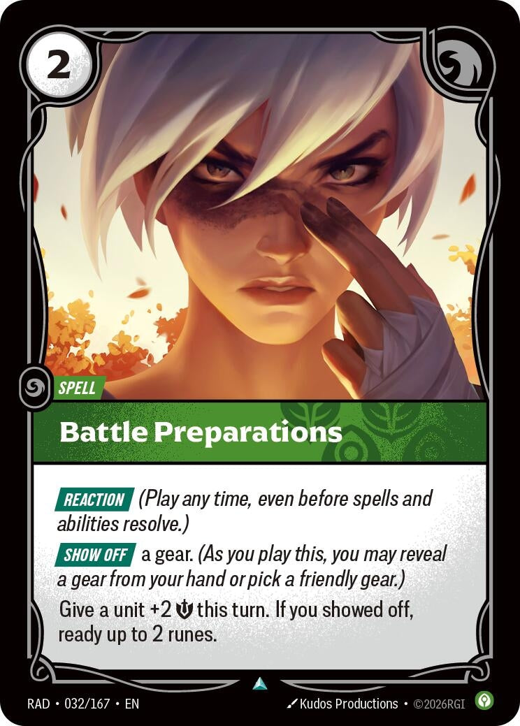 Image for Battle Preparations (032/167) (RAD) - Riftbound: League of Legends Trading Card Game