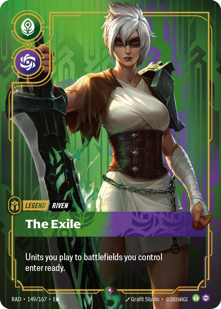 Image for Riven, The Exile (149/167) (RAD) - Riftbound: League of Legends Trading Card Game