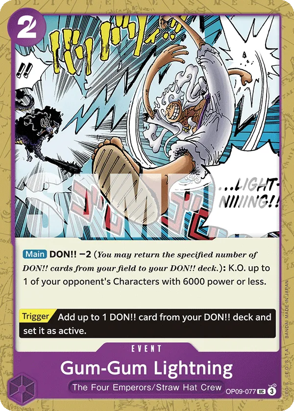 Gum-Gum Lightning - OP09-077 - Uncommon
