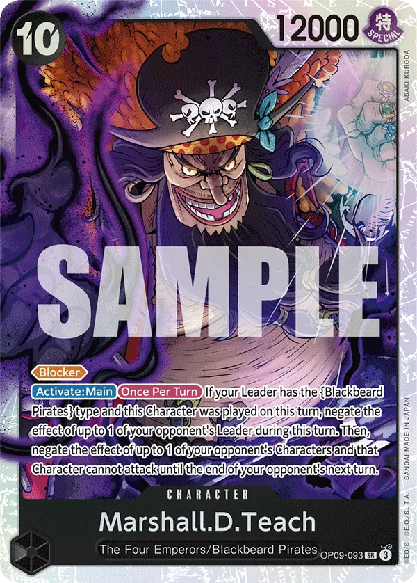 Marshall.D.Teach - OP09-093 - Super Rare