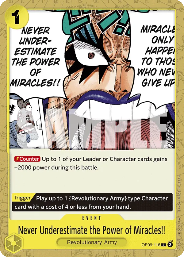 Never Underestimate the Power of Miracles!! - OP09-116 - Common