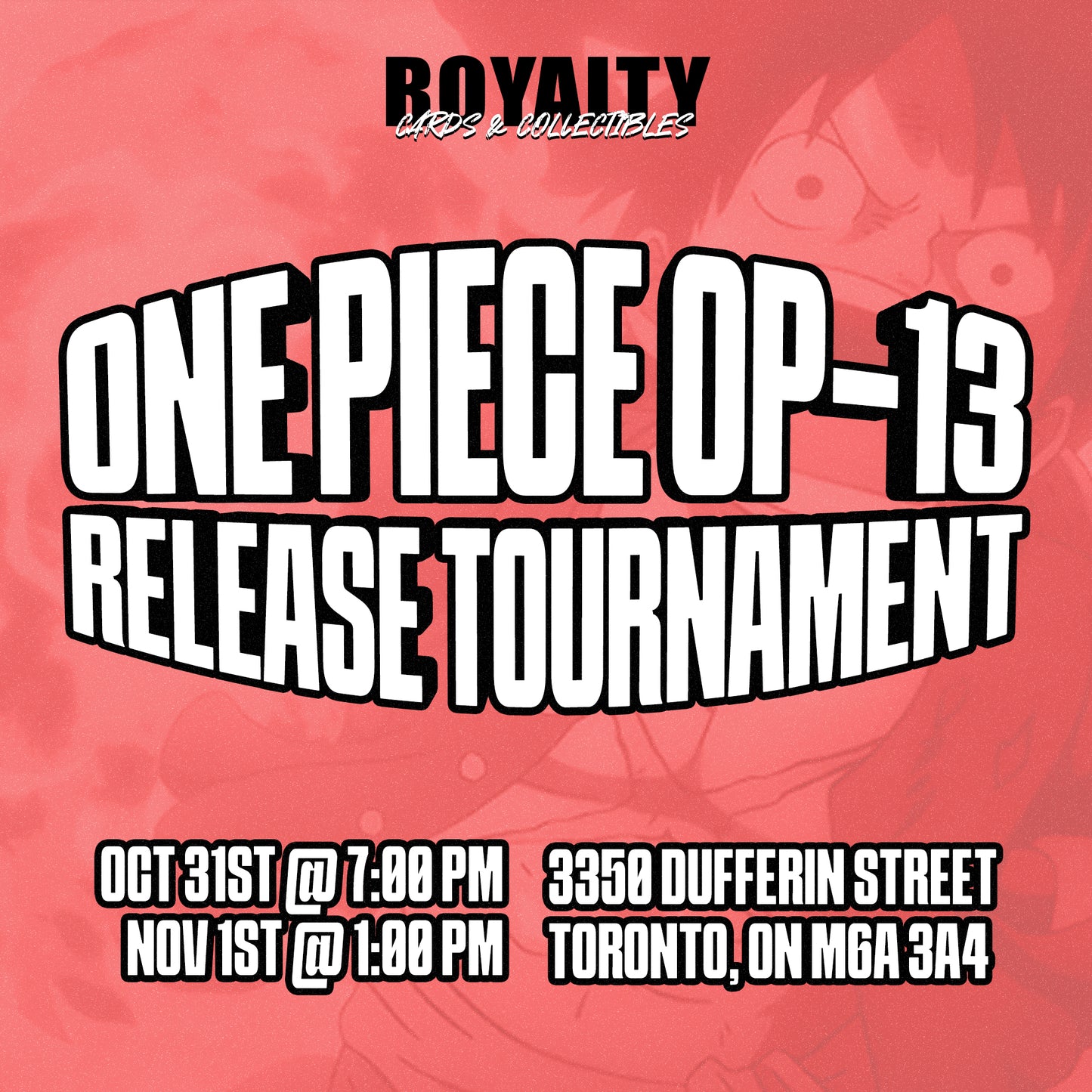 ONE PIECE OP-13 RELEASE EVENT TOURNAMENT