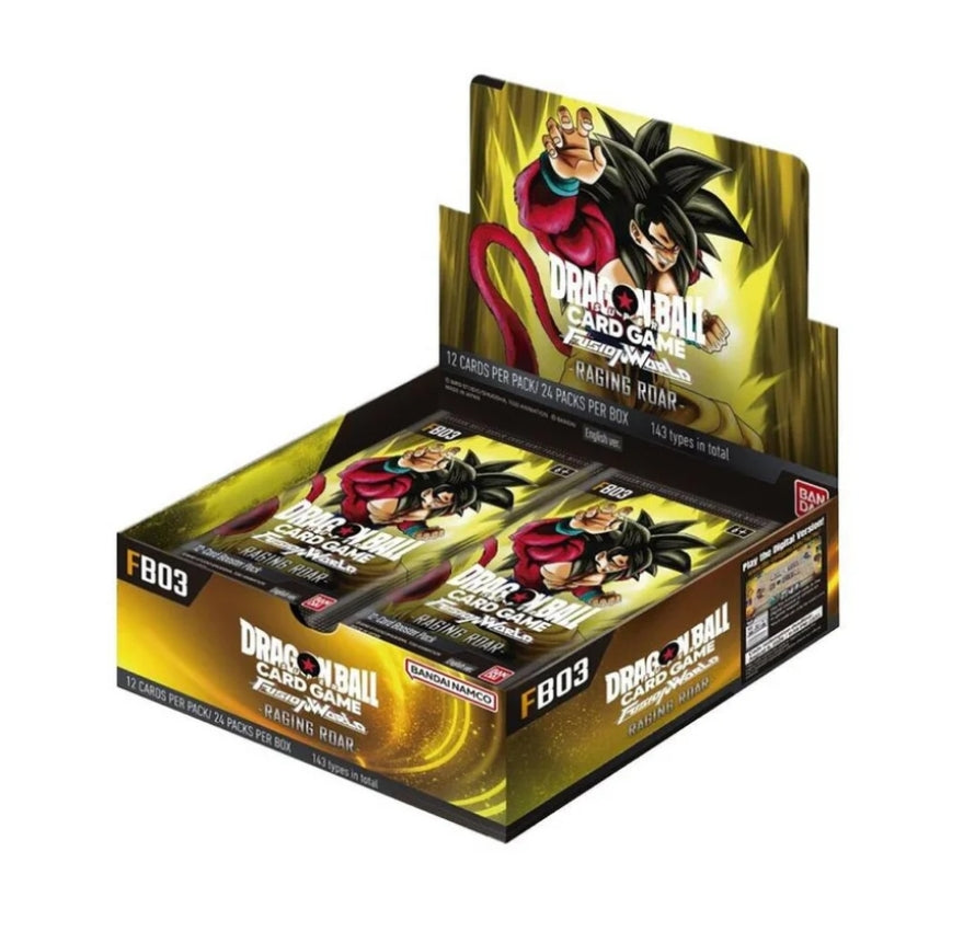 DRAGON BALL SUPER FB03 - FUSION WORLD RAGING ROAR - BOOSTER BOX