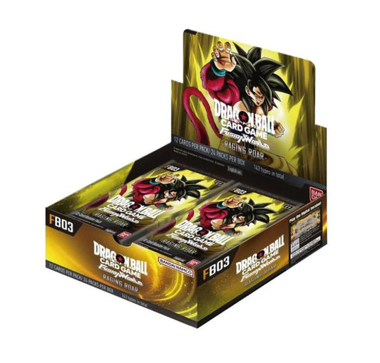 DRAGON BALL SUPER FB03 - FUSION WORLD RAGING ROAR - BOOSTER BOX