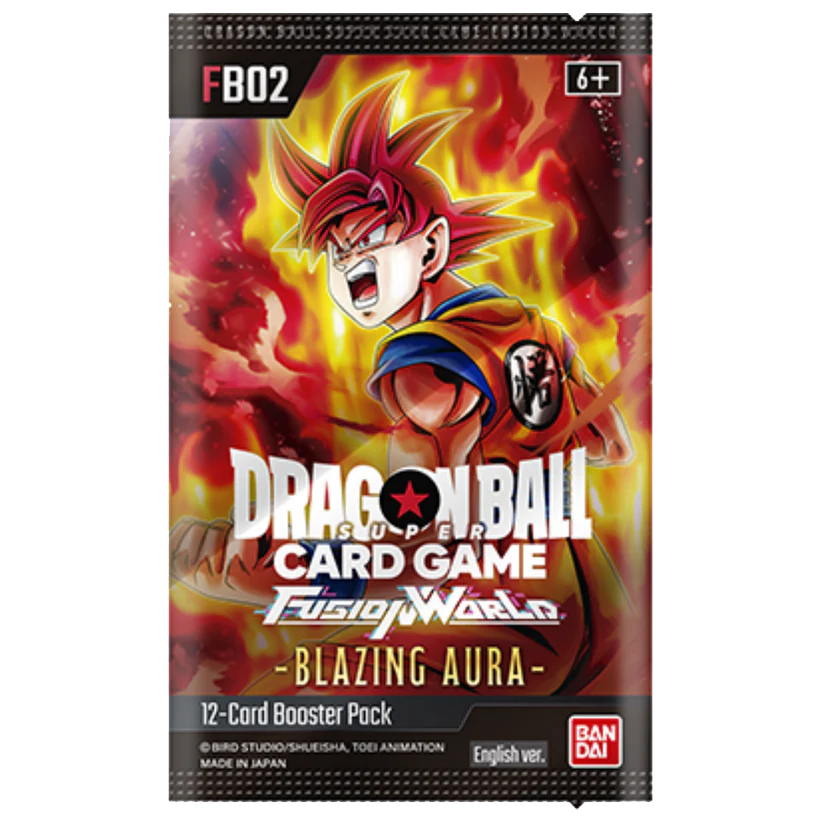 DRAGON BALL SUPER FB02 - FUSION WORLD BLAZING AURA - BOOSTER PACK
