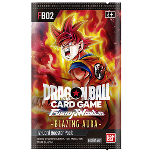 DRAGON BALL SUPER FB02 - FUSION WORLD BLAZING AURA - BOOSTER PACK