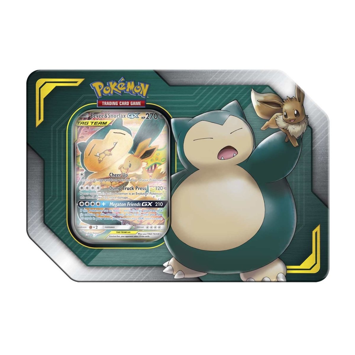 TAG TEAM Tin (Eevee & Snorlax-GX)