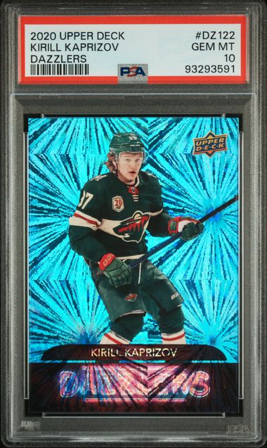 2020 Upper Deck Kirill Kaprizov Blue Dazzlers PSA 10