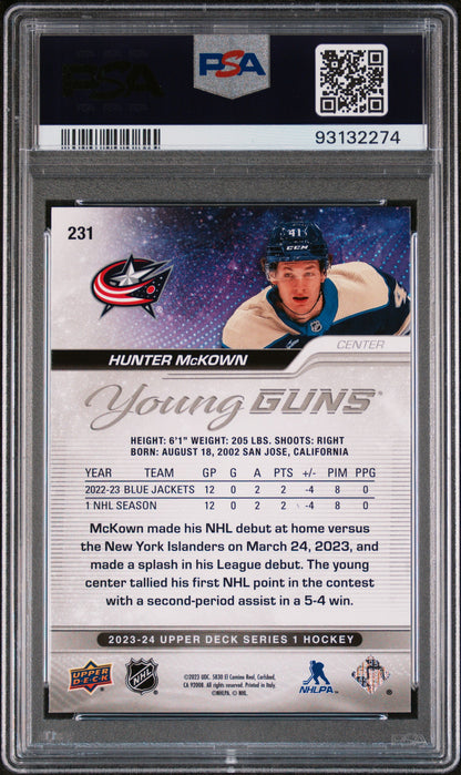 2023 Upper Deck Hunter McKown Deluxe /250 PSA 10