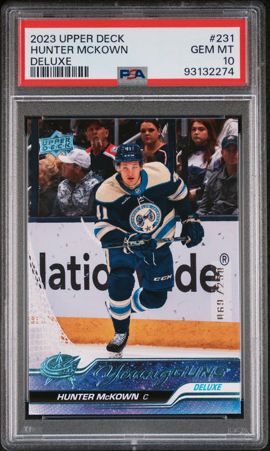 2023 Upper Deck Hunter McKown Deluxe /250 PSA 10