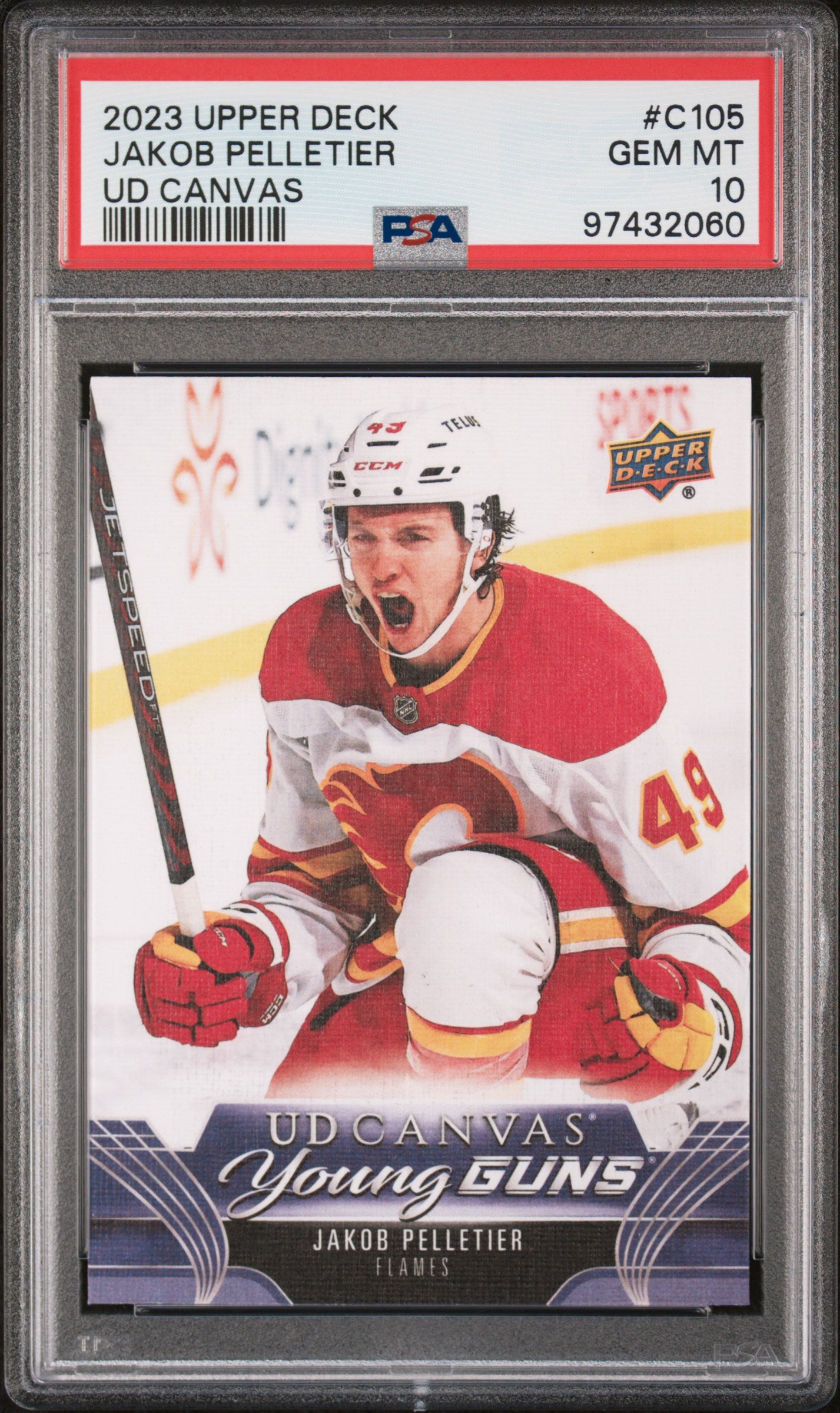 2023 Upper Deck Jakob Pelletier Young Guns Canvas PSA 10