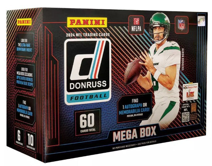 2024 Panini NFL Donruss Football Trading Card Mega Box - Target Exclusive