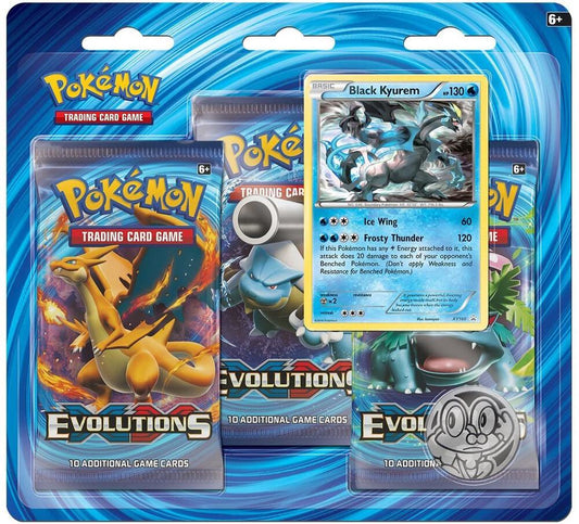 Pokemon  - Evolutions 3 Pack Blister [Black Kyurem]