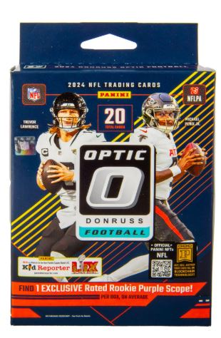 2024 Panini Donruss Optic NFL Football Trading Cards Hanger Box
