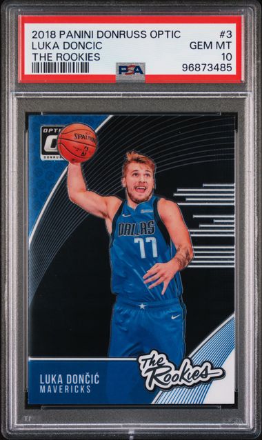 2018 Panini Donruss optic Luka Doncic The rookies PSA 10