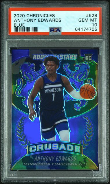 2020 Chronicles Anthony Edwards Blue PSA 10