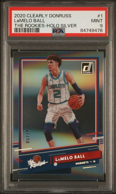 2020 Clearly Donruss LaMelo Ball The Rookies-Holo Silver /10 PSA 9