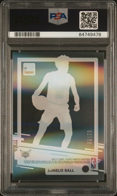 2020 Clearly Donruss LaMelo Ball The Rookies-Holo Silver /10 PSA 9