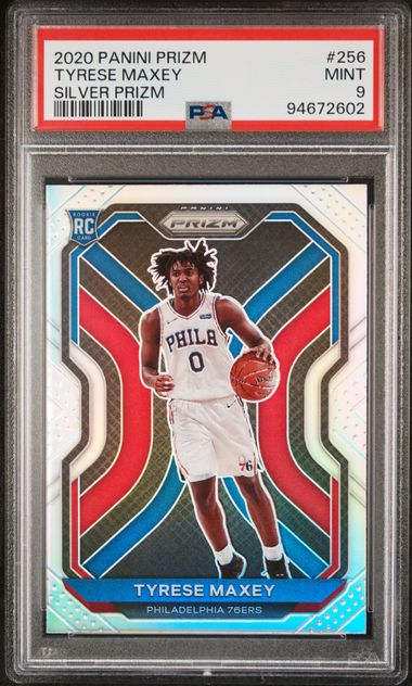 2020 Panini Prizm Tyrese Maxey PSA 9