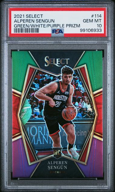 2021 Select Alperen Sengun Green/White/Purple PSA 10