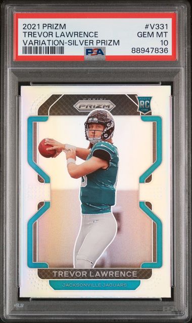 2021 Prizm Trevor Lawrence Silver Variation PSA 10