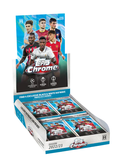 2022-23 Topps Chrome UEFA Club Competitions Soccer Hobby LITE Box