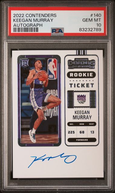 2022 Contenders Keegan Murray Autograph PSA 10