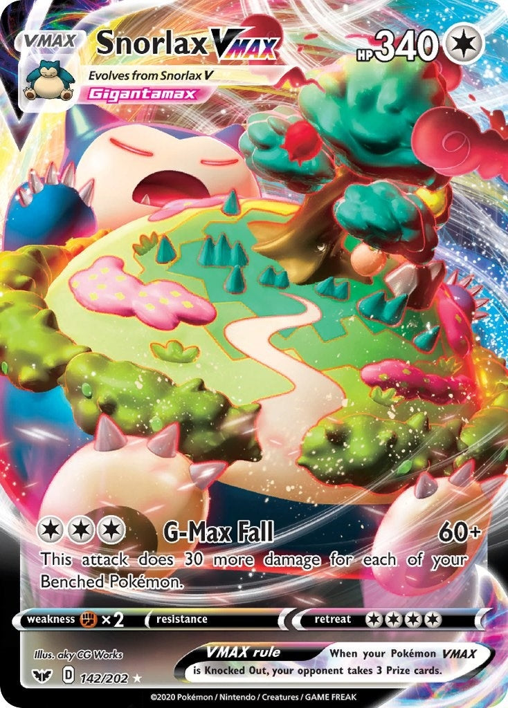 Image for Snorlax VMAX (142/202) (SWSH01) - Pokemon