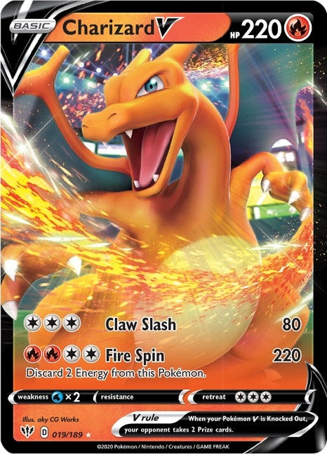 Image for Charizard V (019/189) (SWSH03) - Pokemon